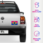 Adesivo Bandeira Do Brasil Bissexual 20 Unidades 16x10 Carro