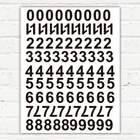 Adesivo Cartela Decorativa Numérico-p 22x30cm