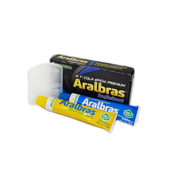 Adesivo Cola Epoxi Premium Aralbrass 90min 23g Brascola