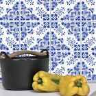 Adesivo de Azulejo 10x10 para Cozinha Azul Alva