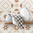 Adesivo de Azulejo 10x10 para Cozinha Marrom Mocha