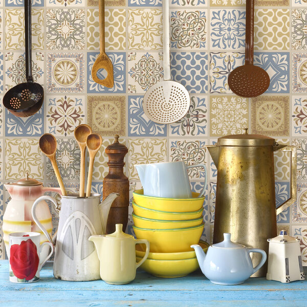 Adesivo de Azulejo Amarelo Canário 10x10 cm com 100un