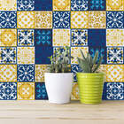 Adesivo de Azulejo Azul Cobalto 15x15 cm com 36un