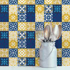 Adesivo de Azulejo Azul Cobalto 15x15 cm com 36un