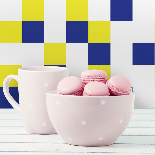 Adesivo de Azulejo Azul Dia de Sol 10x10 cm com 100un