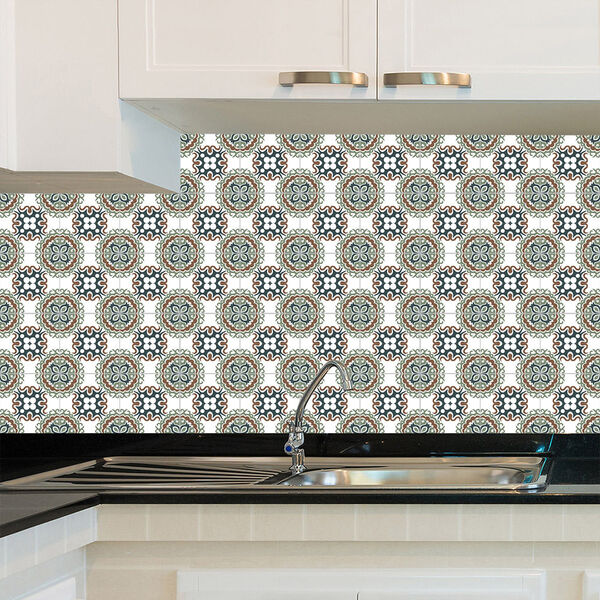 Adesivo De Azulejo - Azulejo Português - 15cm X 15cm - 24un -