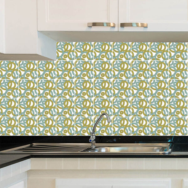 Adesivo De Azulejo - Bolas - 20cm X 20cm - 24un - 065azme