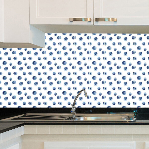 Adesivo De Azulejo - Bolinhas - 15cm X 15cm - 24un - 080azpe