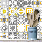 Adesivo de Azulejo Cinza Vigo 10x10 cm com 100un