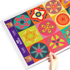 Adesivo de Azulejo Colorido Flores 20x20 cm com 24un