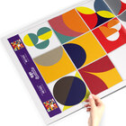 Adesivo De Azulejo Colorido Retrô 10x10 Cm Com 50un