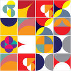 Adesivo de Azulejo Colorido Retrô 20x20 cm com 12un