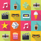 Adesivo de Azulejo Cozinha Flat Geek 10x10cm 50un