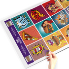 Adesivo de Azulejo Cozinha Pop Art Food 10x10cm 50un