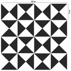 Adesivo De Azulejo Cozinha Preto E Branco Geometrico