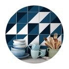 Adesivo De Azulejo Geométrico Azul