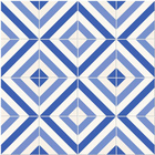 Adesivo De Azulejo Geométrico Azul 2 60x120cm