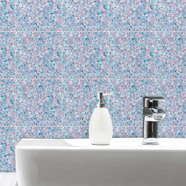 Adesivo de Azulejo Hidráulico Contemporâneo 10x10 100un