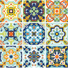 Adesivo de Azulejo Hidráulico Porto 15x15 cm com 36un