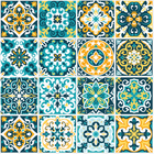 Adesivo de Azulejo Hidráulico Rococó 15x15cm com 18un