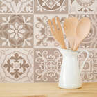 Adesivo de Azulejo Hidráulico Vanilla 10x10 cm com 100un