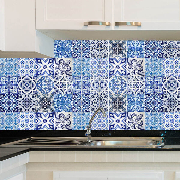 Adesivo De Azulejo - Ladrilho Hidráulico - 15cm X 15cm - 24un