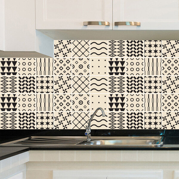 Adesivo De Azulejo - Ladrilho Hidráulico - 15cm X 15cm - 24un