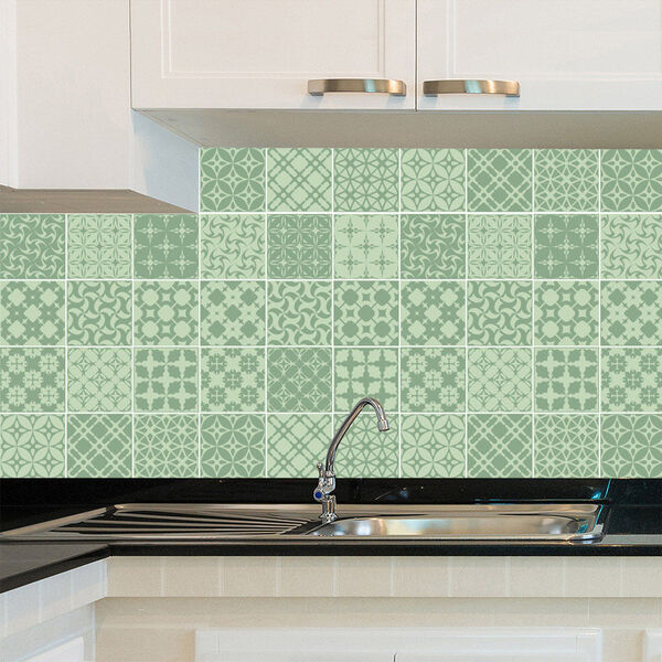 Adesivo De Azulejo - Ladrilho Hidráulico - 20cm X 20cm - 24un