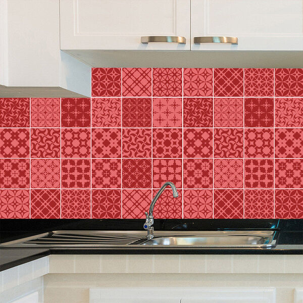 Adesivo De Azulejo - Ladrilho Hidráulico - 20cm X 20cm - 24un