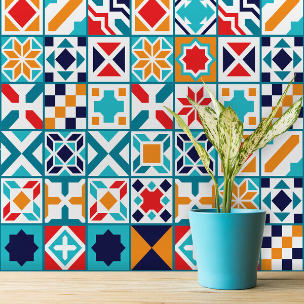 Adesivo de Azulejo Madri 15x15 cm com 18un