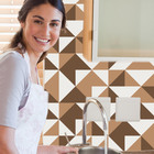 Adesivo de Azulejo Marrom Brooklyn 15x15 cm com 18un