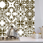 Adesivo de Azulejo Marrom Cappuccino 20x20 cm com 24un