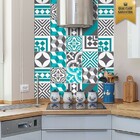 Adesivo De Azulejo Mix Peniche - Mix Peniche Turquesa