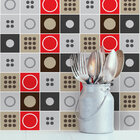 Adesivo de Azulejo Moderno Geométrico 15x15 cm com 36un