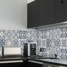 Adesivo de Azulejo para Cozinha Azul Real 20x20 cm 24un