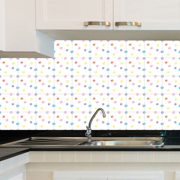 Adesivo De Azulejo - Rabiscos - 15cm X 15cm - 24un - 081azpe