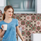 Adesivo de Azulejo Rosa Vila Nova 20x20 cm com 24un