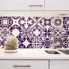 Adesivo de Azulejo Roxo Távora 10x10 cm com 100un