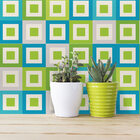 Adesivo de Azulejo Verde Geométrico Equilíbrio 10x10 100un