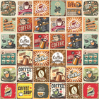 Adesivo de Azulejo Vintage Coffee Cozinha 15x15cm 18un