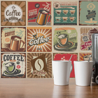 Adesivo de Azulejo Vintage Coffee Cozinha 20x20cm 24un