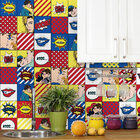 Adesivo de Azulejo Vintage Pop Art 20x20 para Cozinha 24un