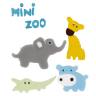 Adesivo de Banho Infantil Gel Mini Zoo Multicolorido Imangel