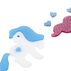 Adesivo de Banho Infantil Gel Unicórnios Multicolorido Imangel