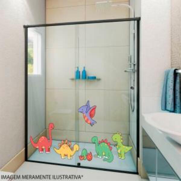 Adesivo De Box Dinossauros Medida:60 X 20 Cm