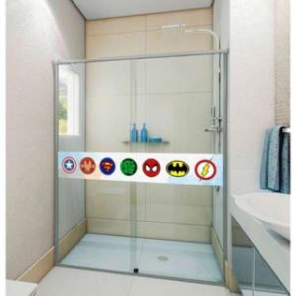 Adesivo De Box Faixa Super Heróis Medidas:119 X 20 Cm