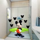 Adesivo De Box Mickey Medidas:60 X 50 Cm