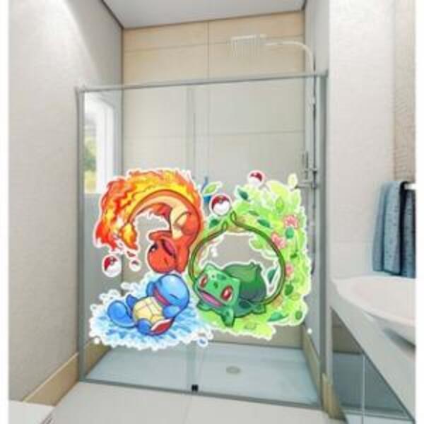 Adesivo De Box Pokémon Mod 2 Medidas:40 X 32 Cm