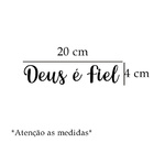 Adesivo De Carro Deus É Fiel Mod01