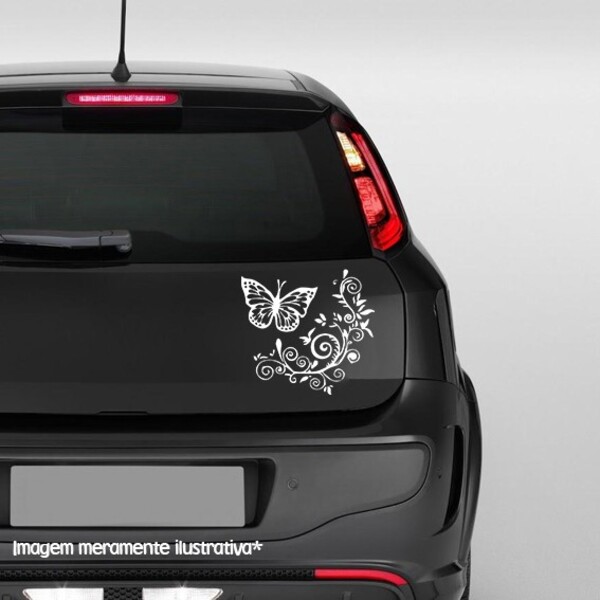 Adesivo De Carro Floral *atenção A Medida*